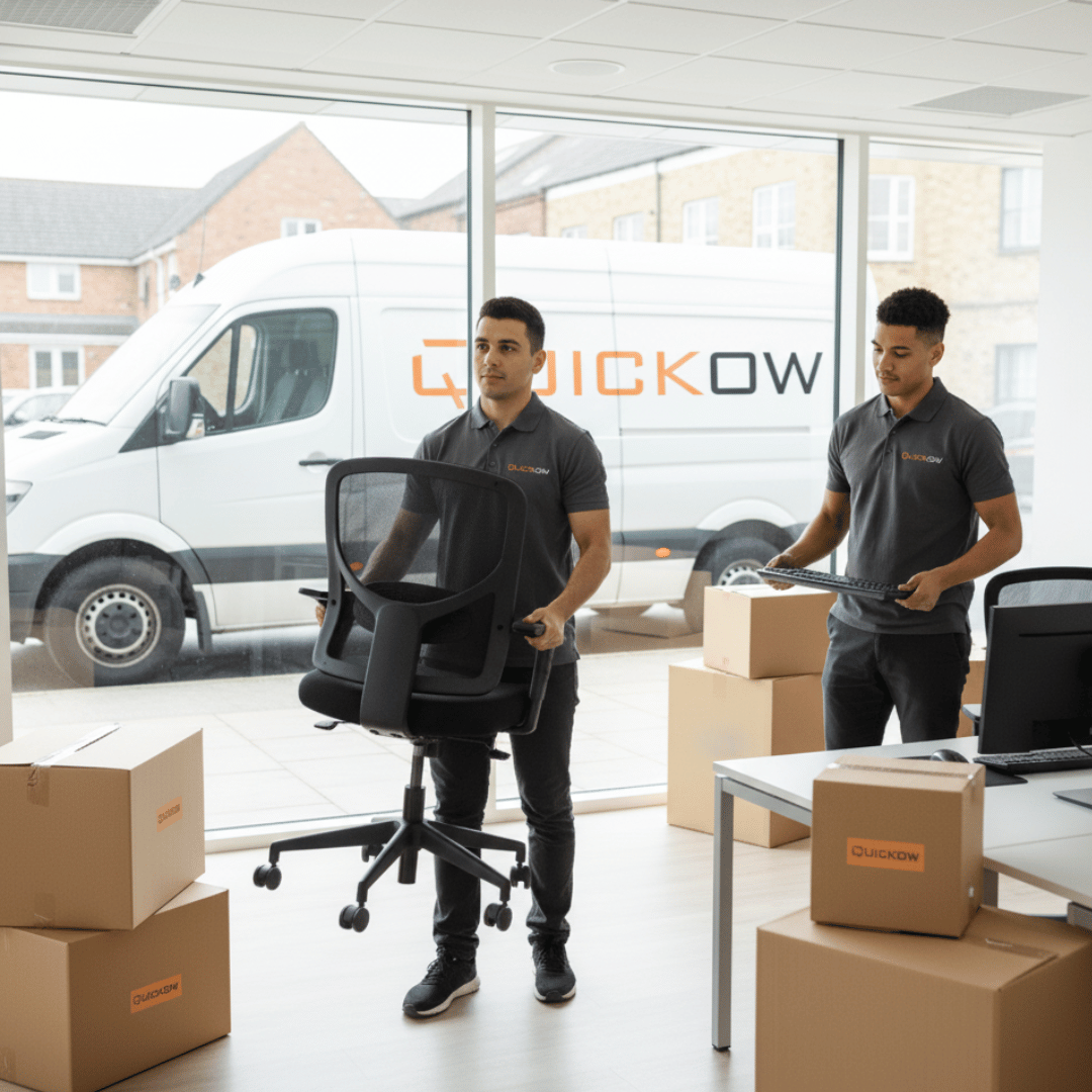 Quickow office relocation team