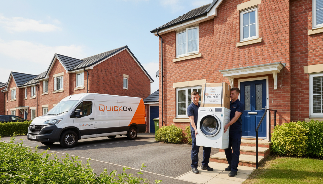 Washing machine delivery team
